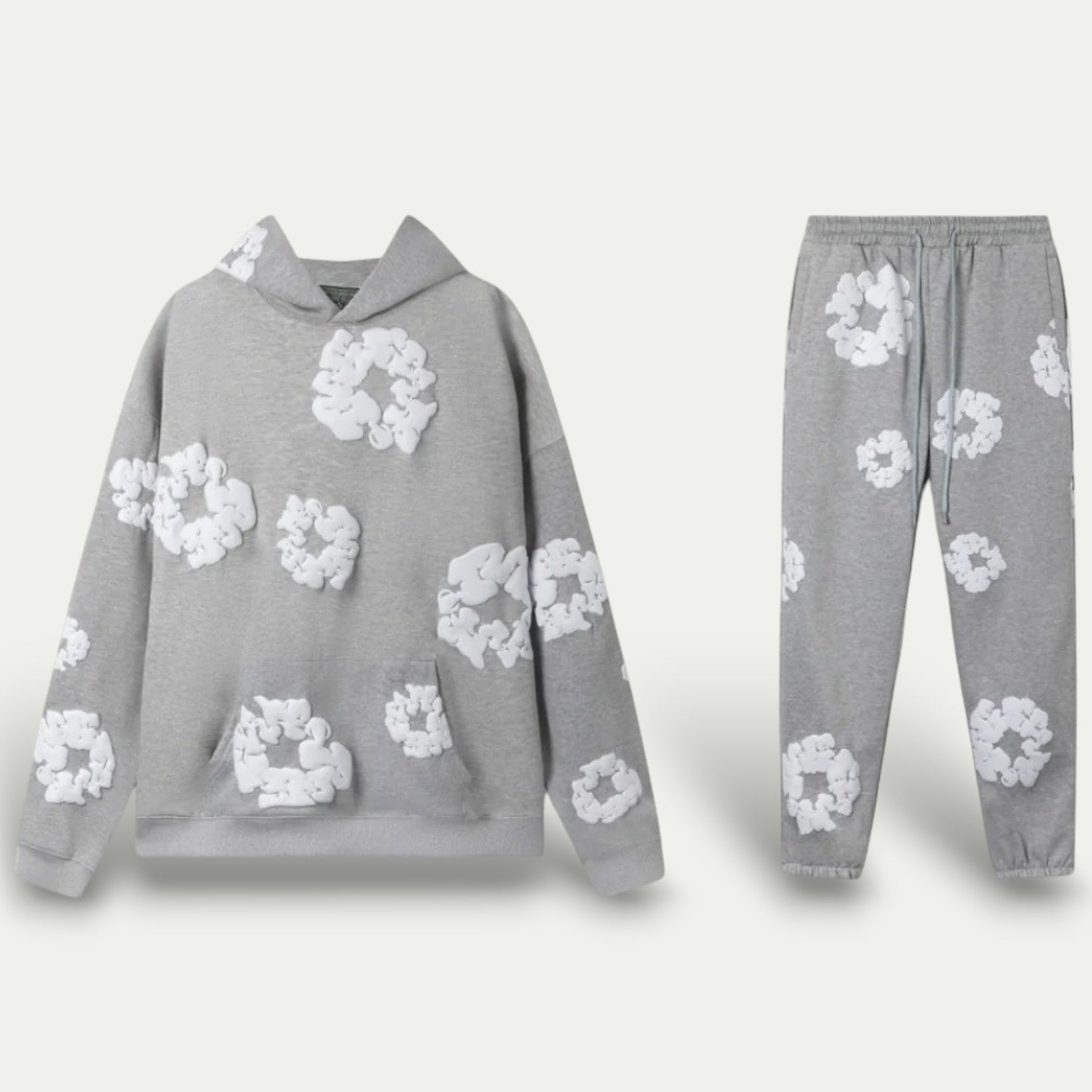 VogeLuxe | Women’s Floral Print Hooded Loungewear Set 0