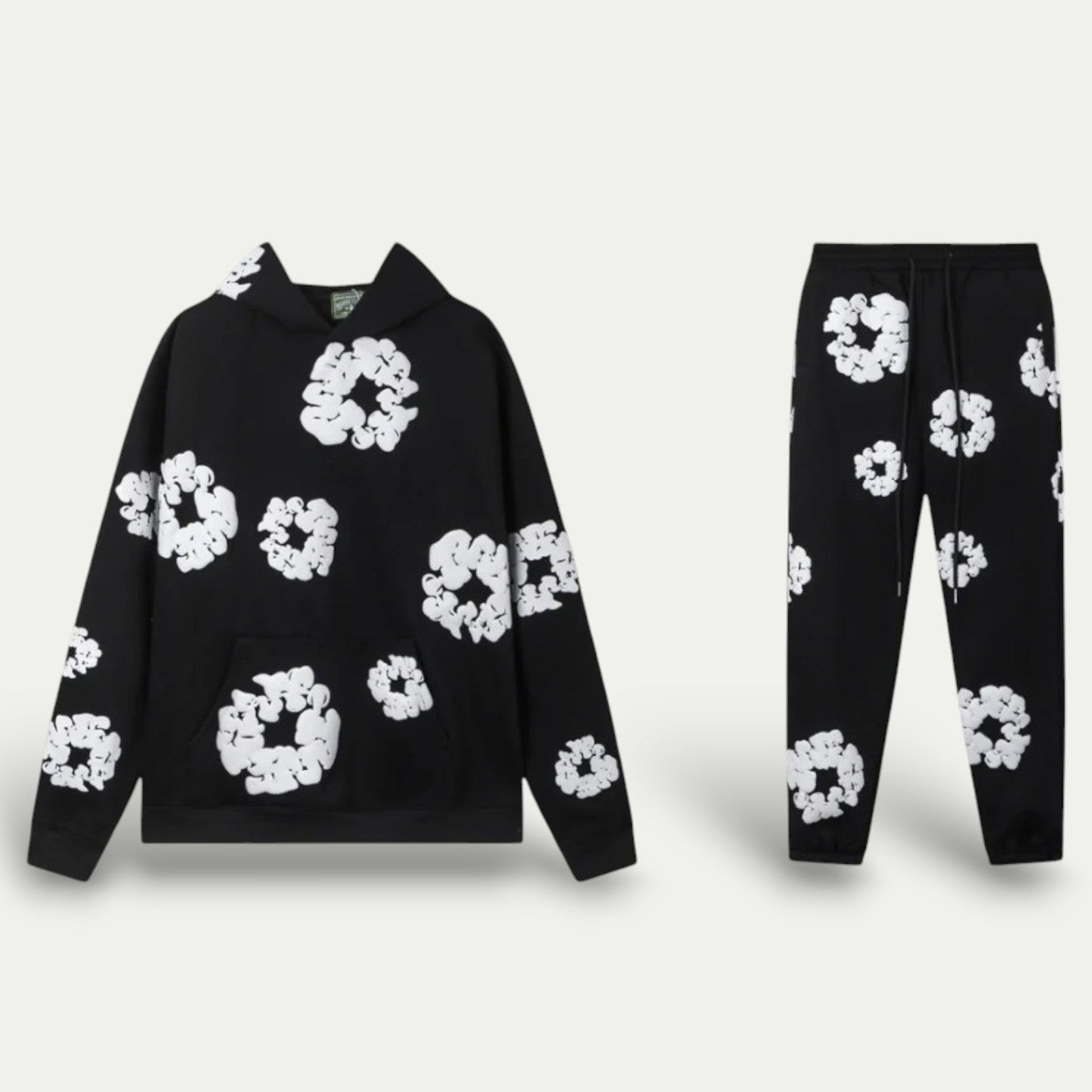 VogeLuxe | Women’s Floral Print Hooded Loungewear Set 3