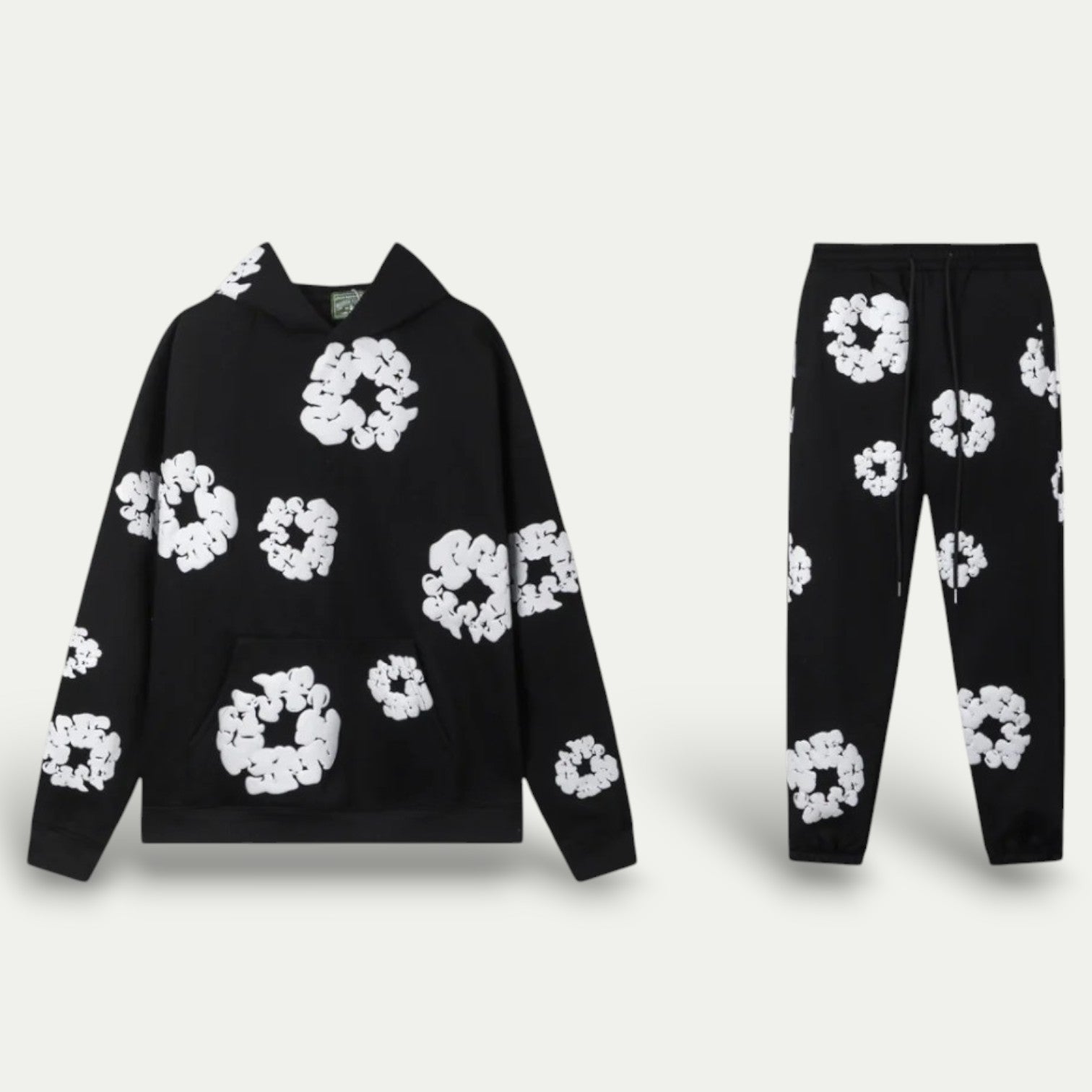 VogeLuxe | Women’s Floral Print Hooded Loungewear Set 3