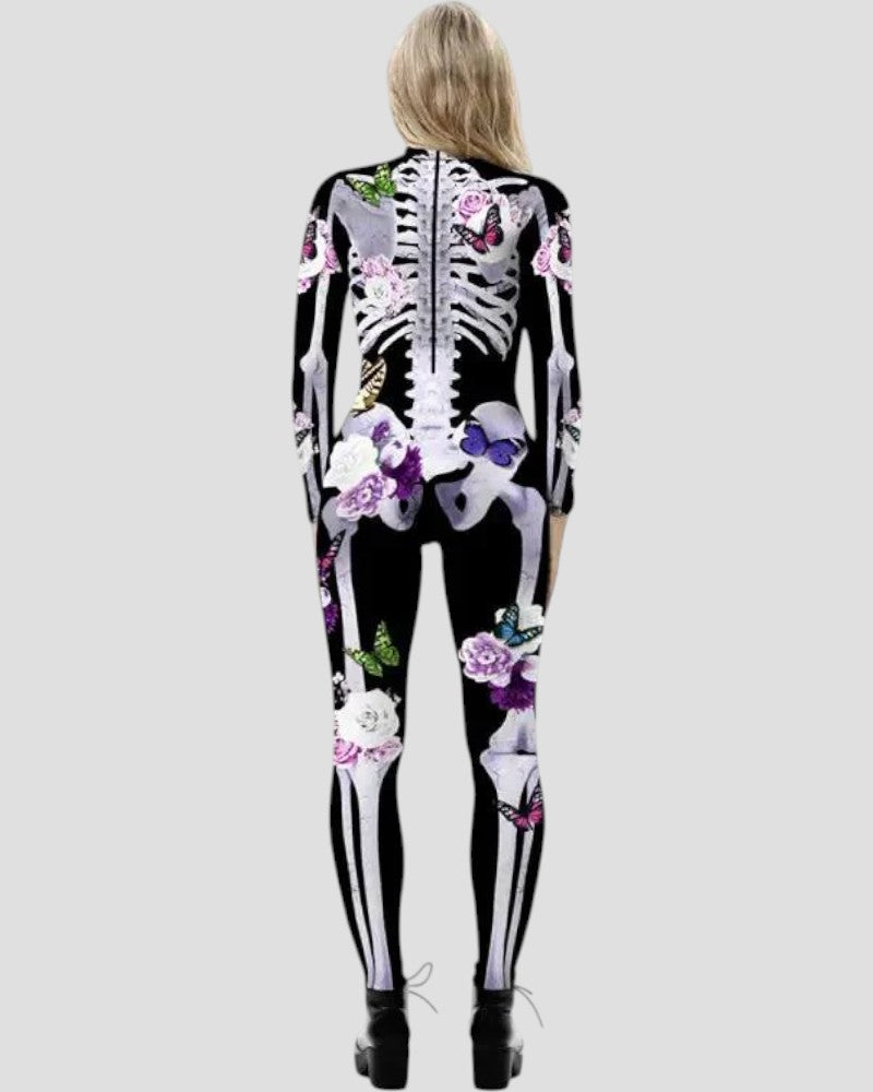 VogeLuxe | Women’s Floral Skeleton Jumpsuit 2