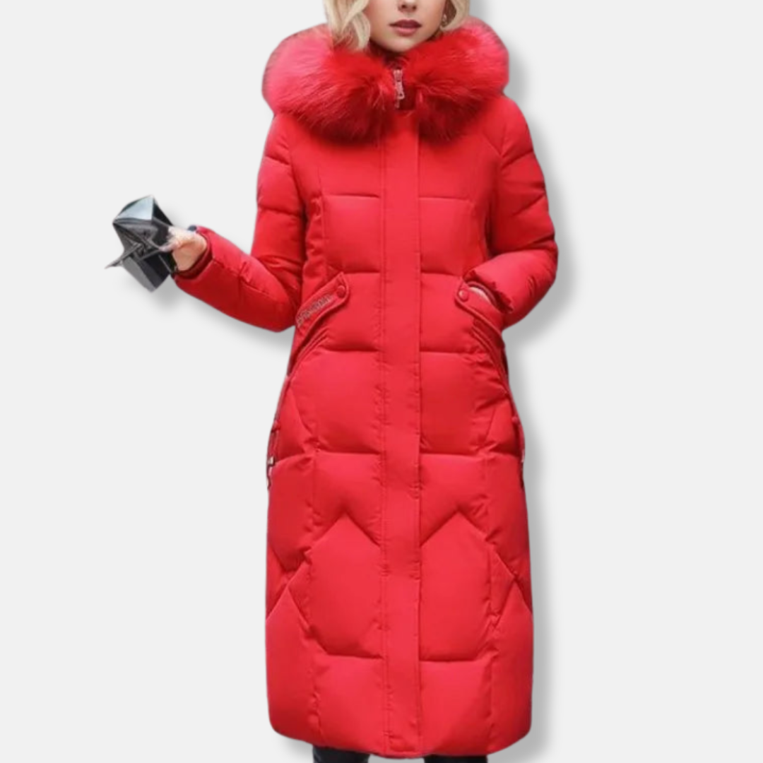 VogeLuxe | Women’s Full-Length Quilted Puffer Coat 11