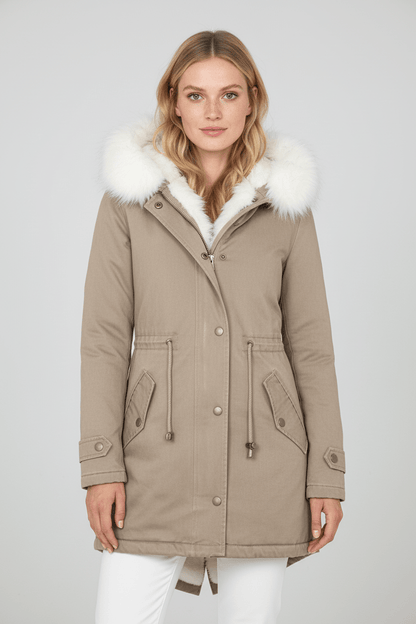 VogeLuxe | Women’s Fur Lined Hooded Winter Parka 10
