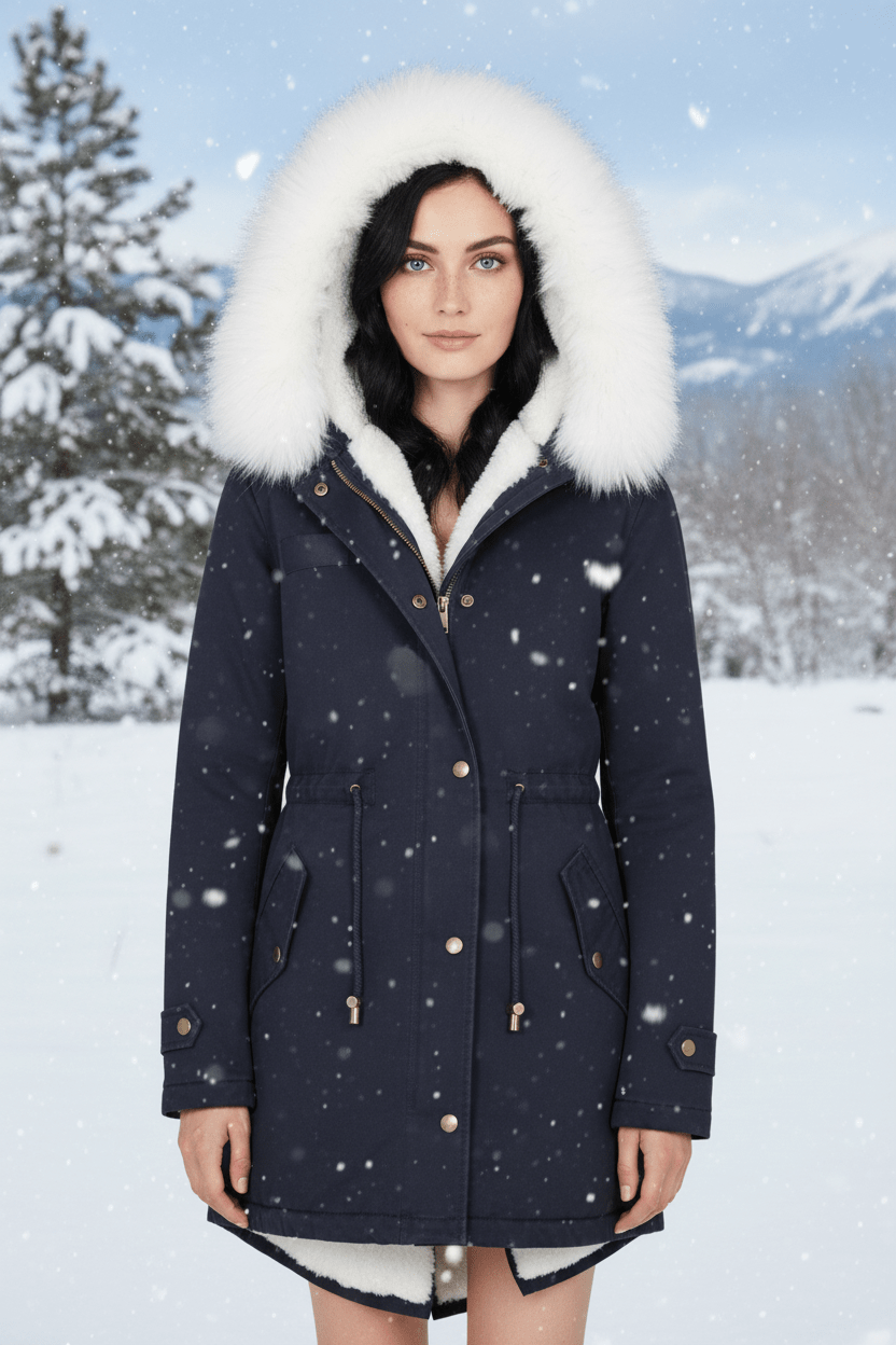 VogeLuxe | Women’s Fur Lined Hooded Winter Parka 7