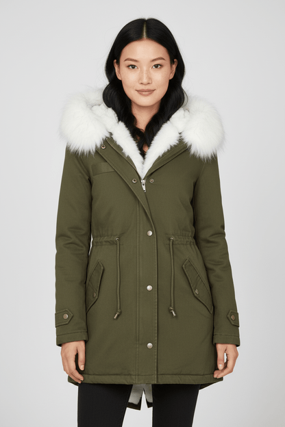 VogeLuxe | Women’s Fur Lined Hooded Winter Parka 8