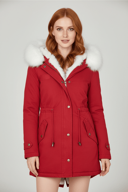 VogeLuxe | Women’s Fur Lined Hooded Winter Parka 9
