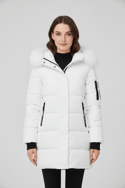 VogeLuxe | Women’s Fur Trimmed Hooded Winter Parka 0
