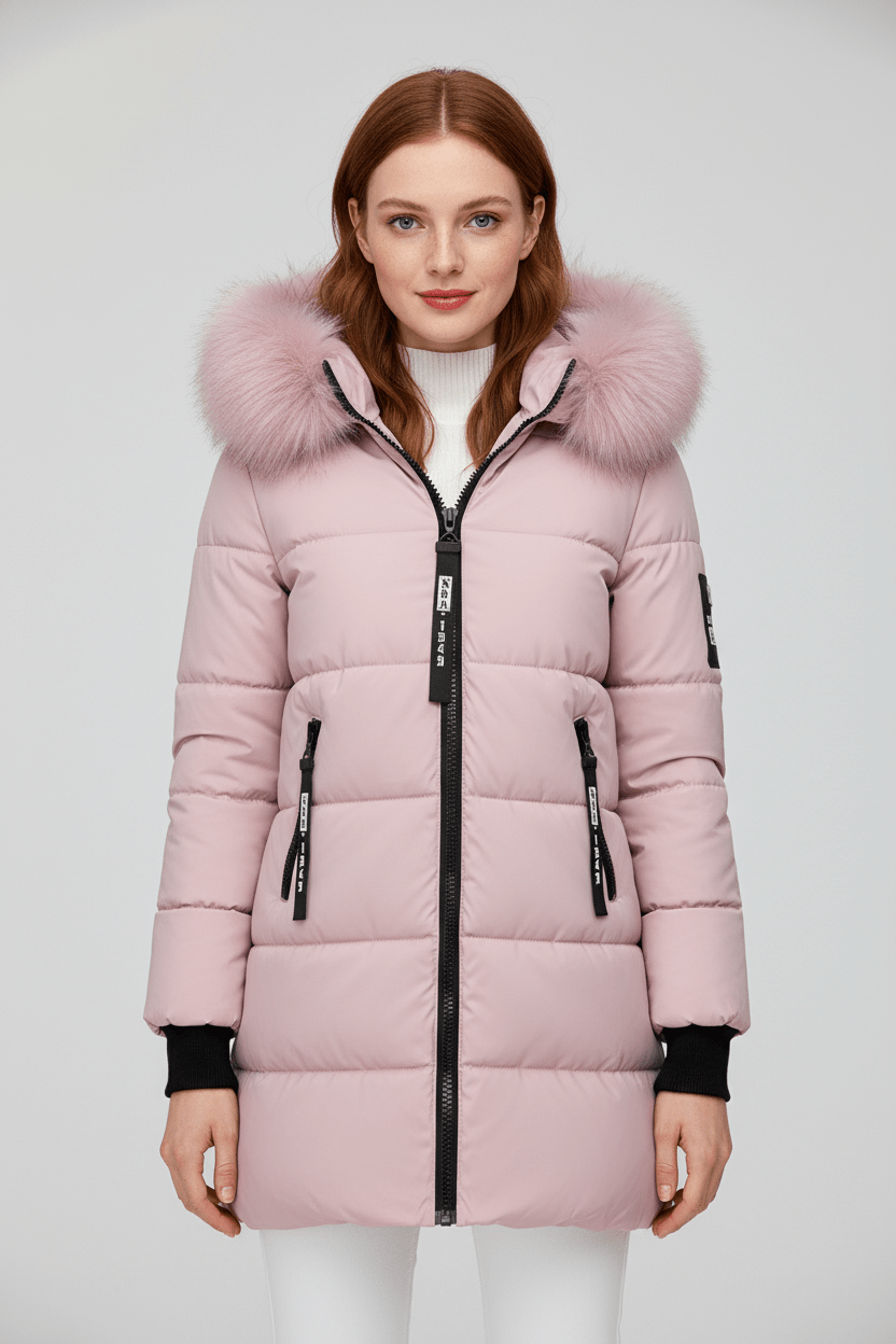VogeLuxe | Women’s Fur Trimmed Hooded Winter Parka 1