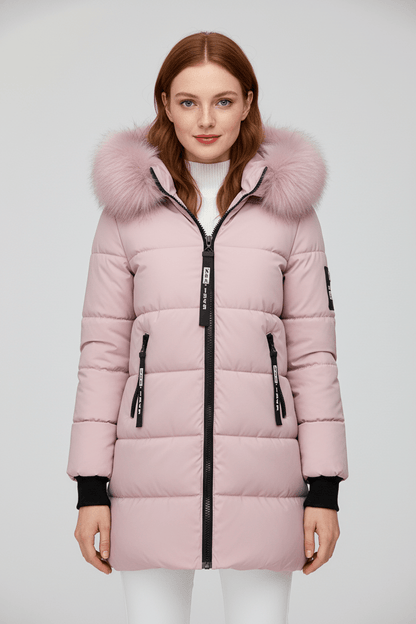 VogeLuxe | Women’s Fur Trimmed Hooded Winter Parka 1