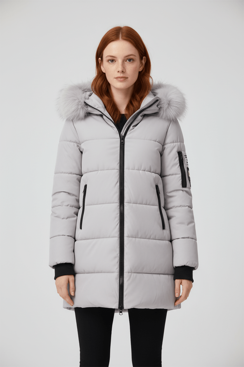 VogeLuxe | Women’s Fur Trimmed Hooded Winter Parka 2