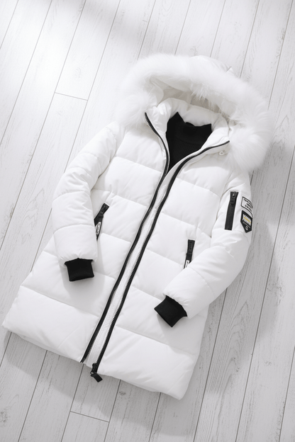 VogeLuxe | Women’s Fur Trimmed Hooded Winter Parka 7