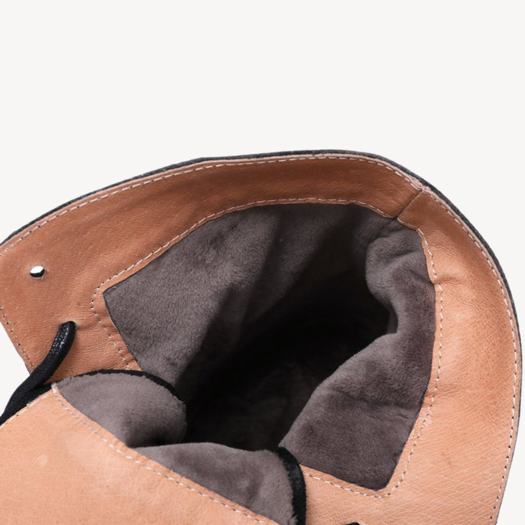 VogeLuxe | Women’s Genuine Leather Lace-Up Ankle Boots 3