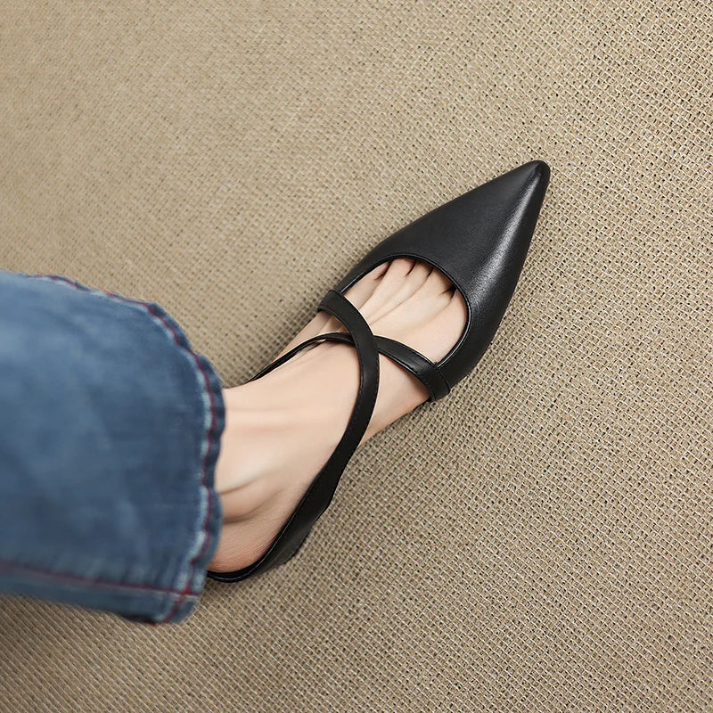 VogeLuxe | Women’s Genuine Leather Orthopedic Mules 4