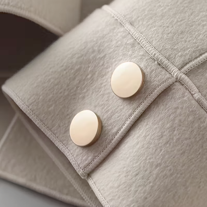 VogeLuxe | Women’s Gold-Button Cropped Blazer Jacket 8