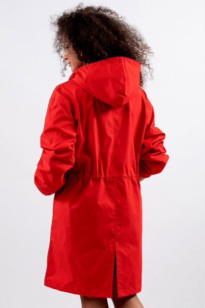 VogeLuxe | Women’s Hooded A-Line Raincoat 8