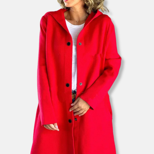 VogeLuxe | Women’s Hooded Long A-Line Coat 0