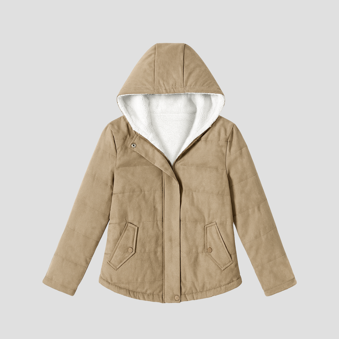 VogeLuxe | Women’s Hooded Sherpa-Lined Winter Parka 1