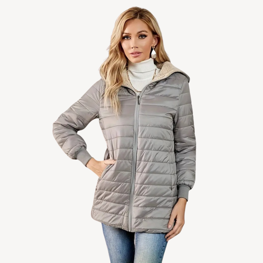 VogeLuxe | Women’s Hooded Warm Cotton Fur Coat 1