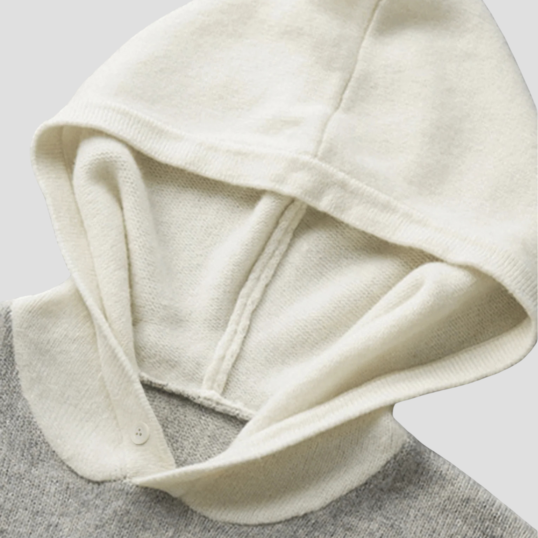 VogeLuxe | Women’s Knitted Hoodie with Button Detail 3