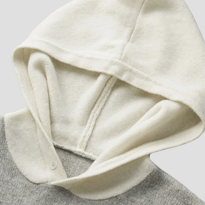 VogeLuxe | Women’s Knitted Hoodie with Button Detail 3