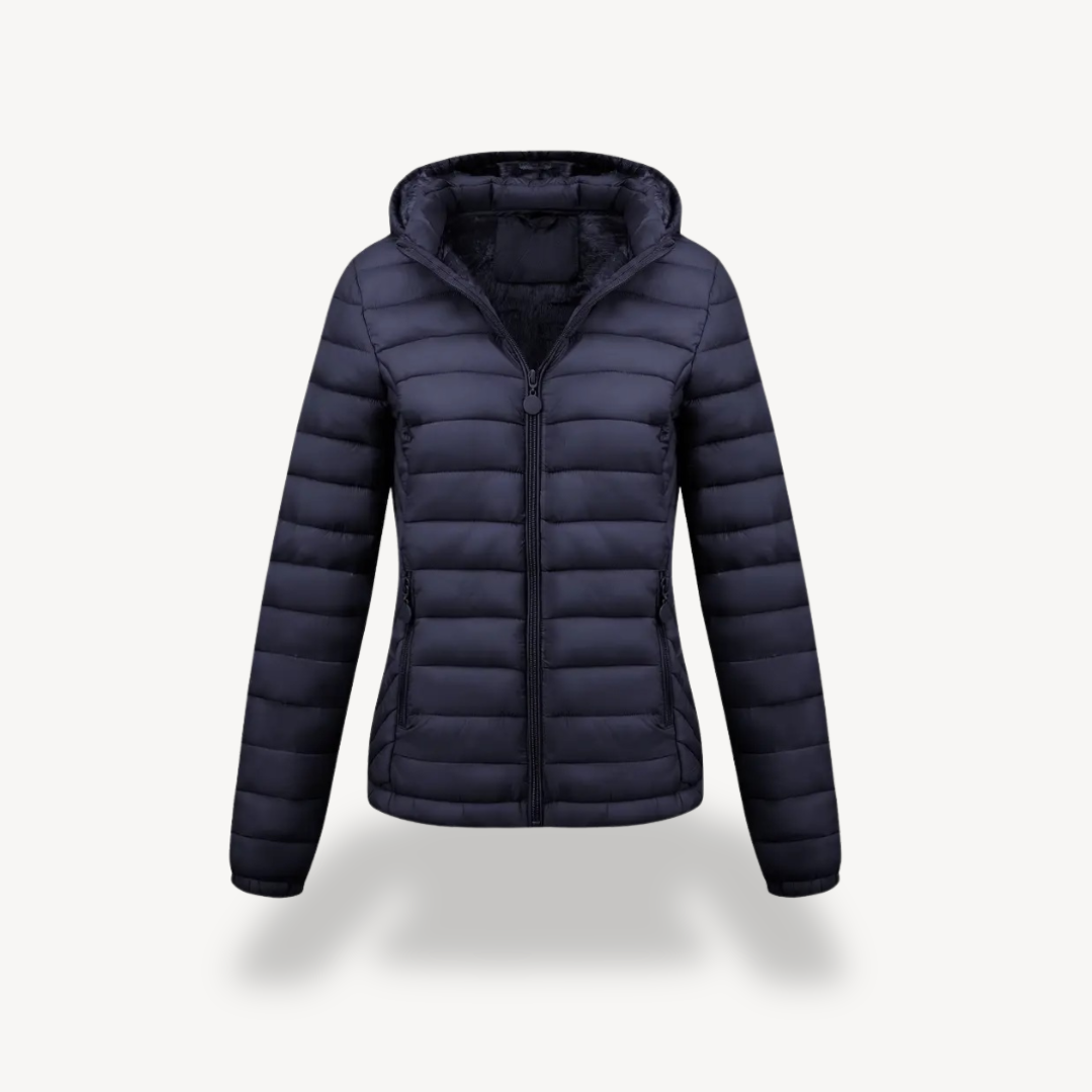 VogeLuxe | Women’s Lightweight Hooded Down Jacket 1
