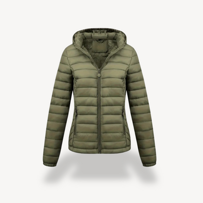 VogeLuxe | Women’s Lightweight Hooded Down Jacket 4