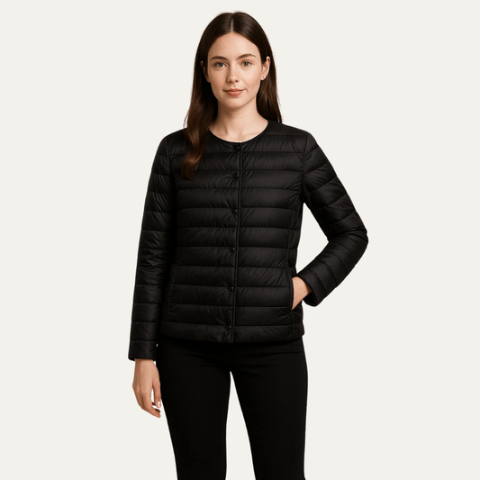 VogeLuxe | Women’s Lightweight Quilted Snap Jacket 0