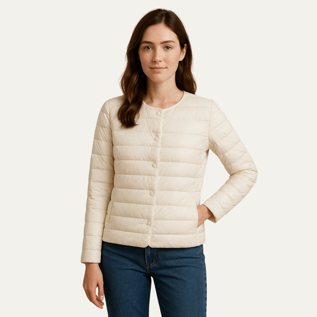 VogeLuxe | Women’s Lightweight Quilted Snap Jacket 5