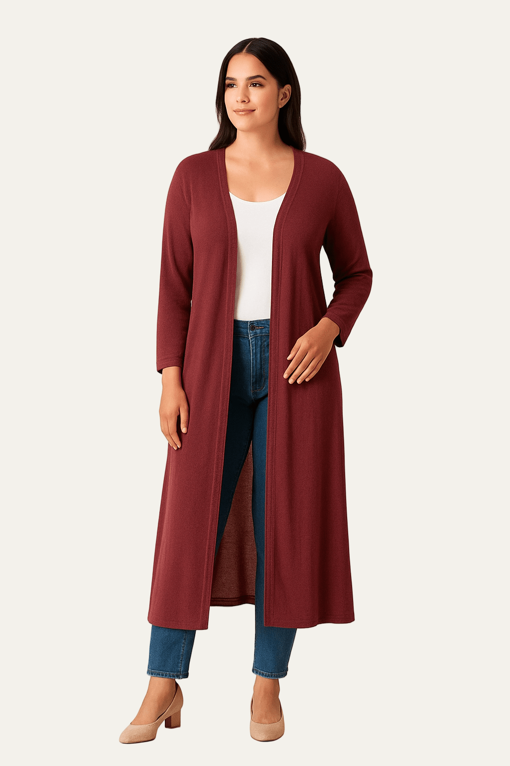 VogeLuxe | Women’s Long-Line Open Cardigan 0