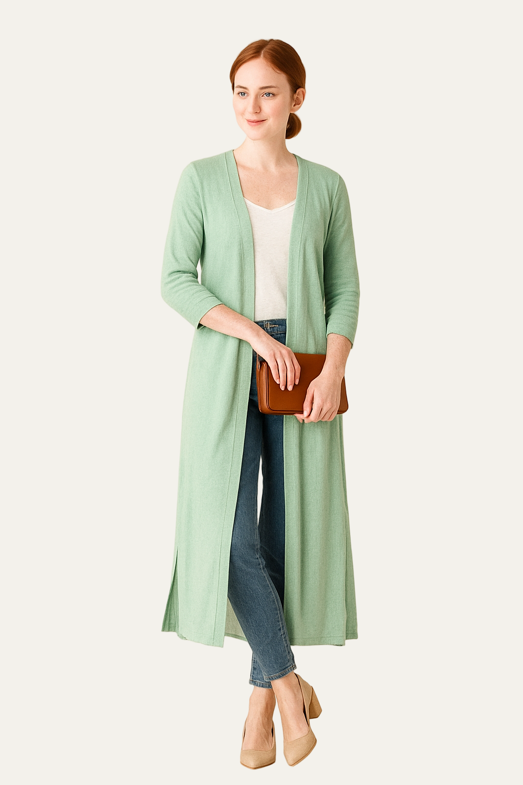 VogeLuxe | Women’s Long-Line Open Cardigan 1