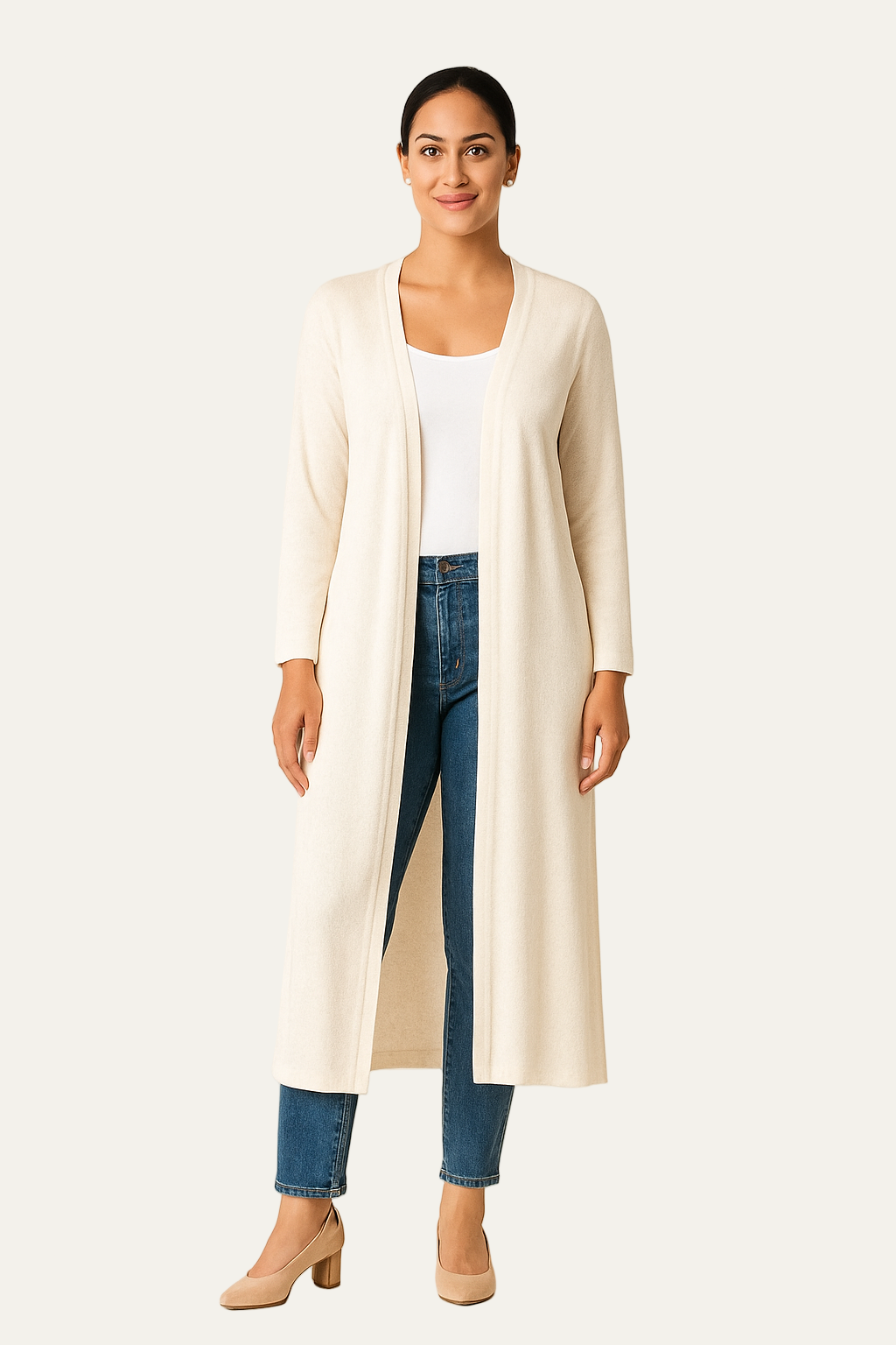 VogeLuxe | Women’s Long-Line Open Cardigan 2