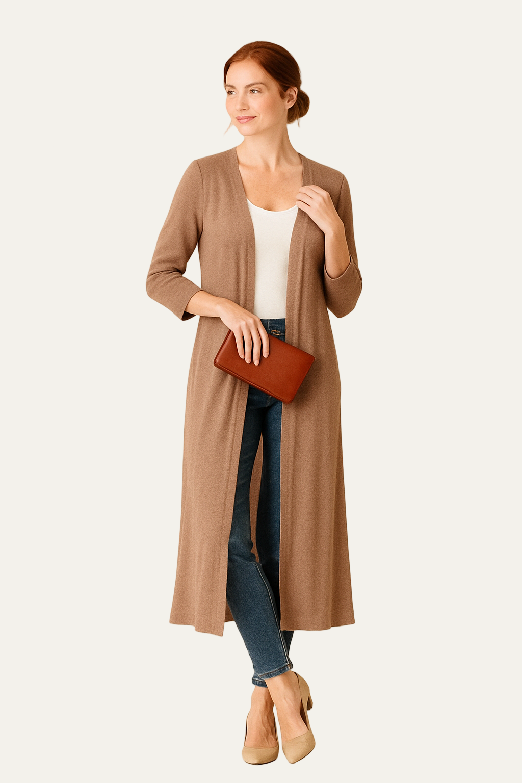 VogeLuxe | Women’s Long-Line Open Cardigan 3