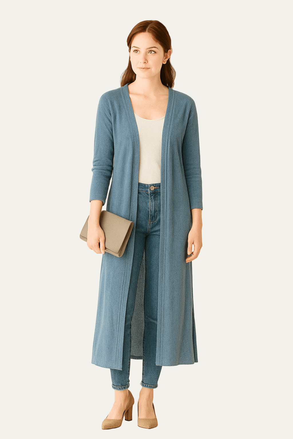 VogeLuxe | Women’s Long-Line Open Cardigan 7