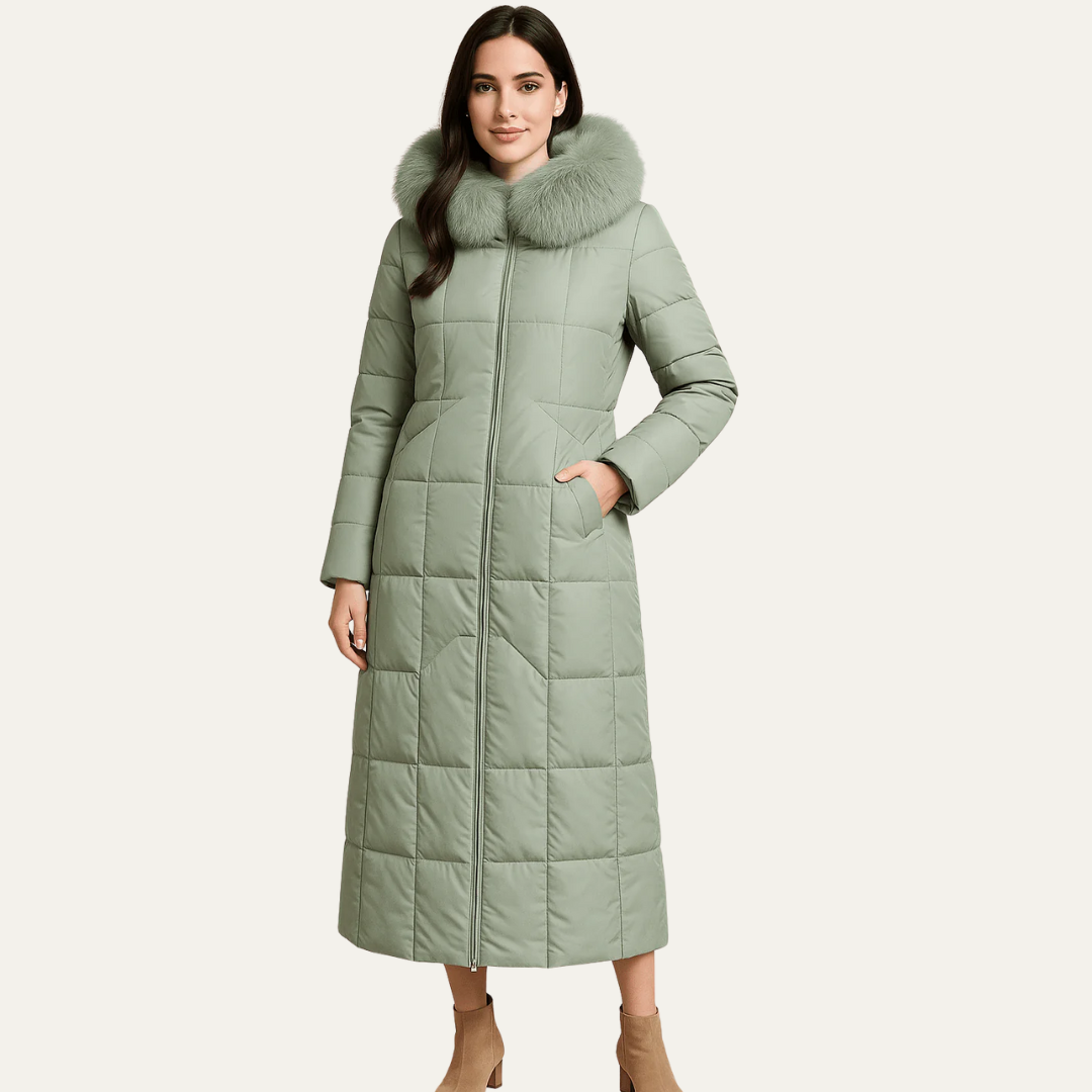 VogeLuxe | Women’s Long Faux Fur Hooded Puffer Coat 0