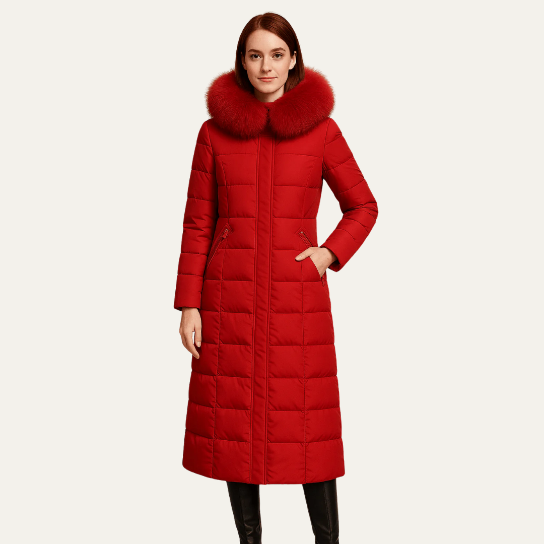 VogeLuxe | Women’s Long Faux Fur Hooded Puffer Coat 2
