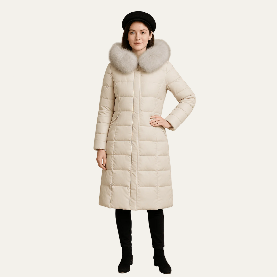 VogeLuxe | Women’s Long Faux Fur Hooded Puffer Coat 3