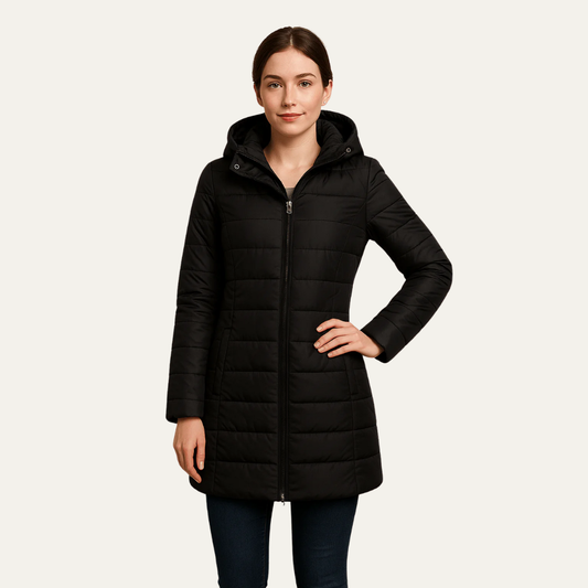 VogeLuxe | Women’s Long Hooded Puffer Coat 0