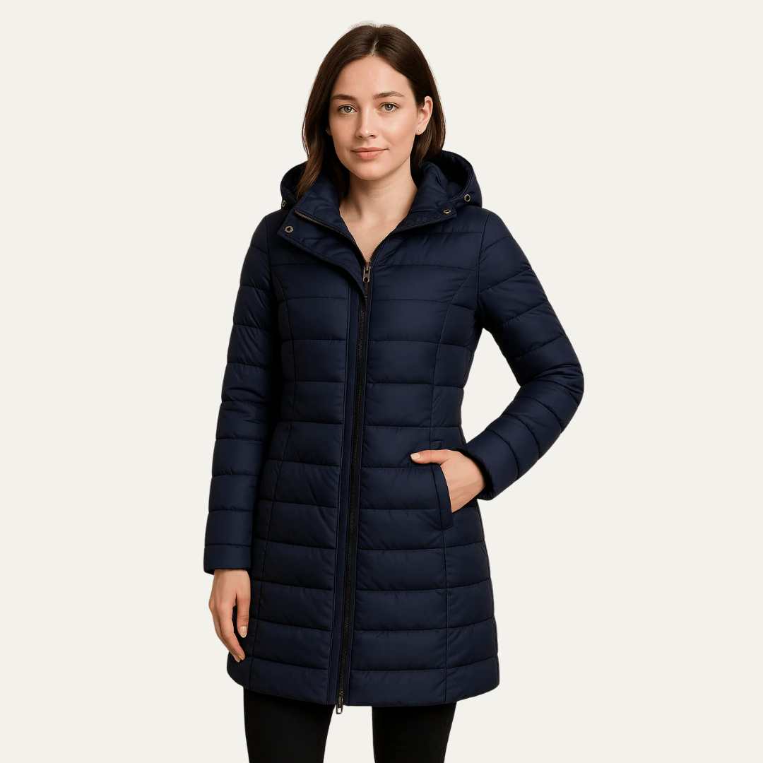 VogeLuxe | Women’s Long Hooded Puffer Coat 1