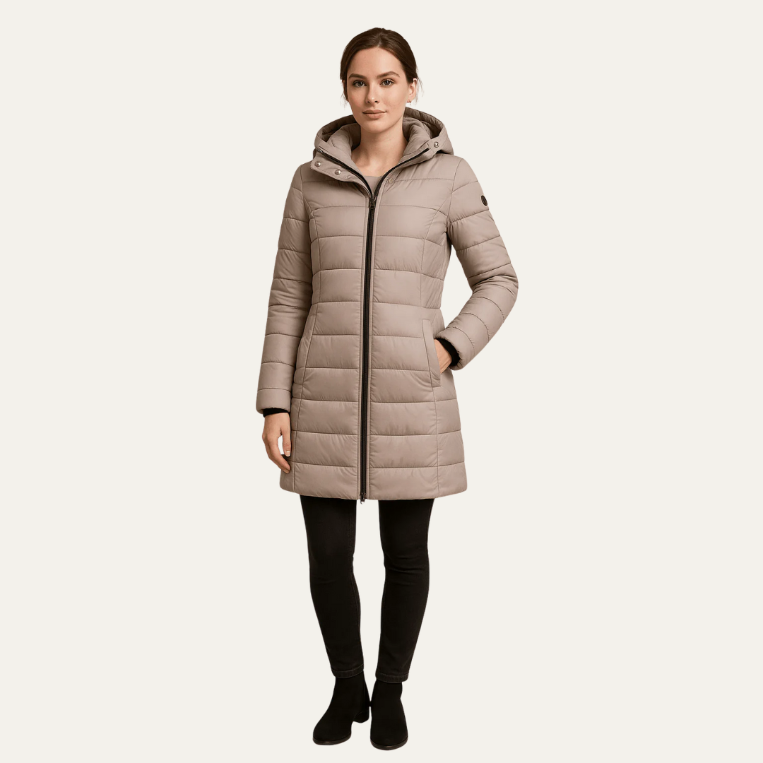 VogeLuxe | Women’s Long Hooded Puffer Coat 2
