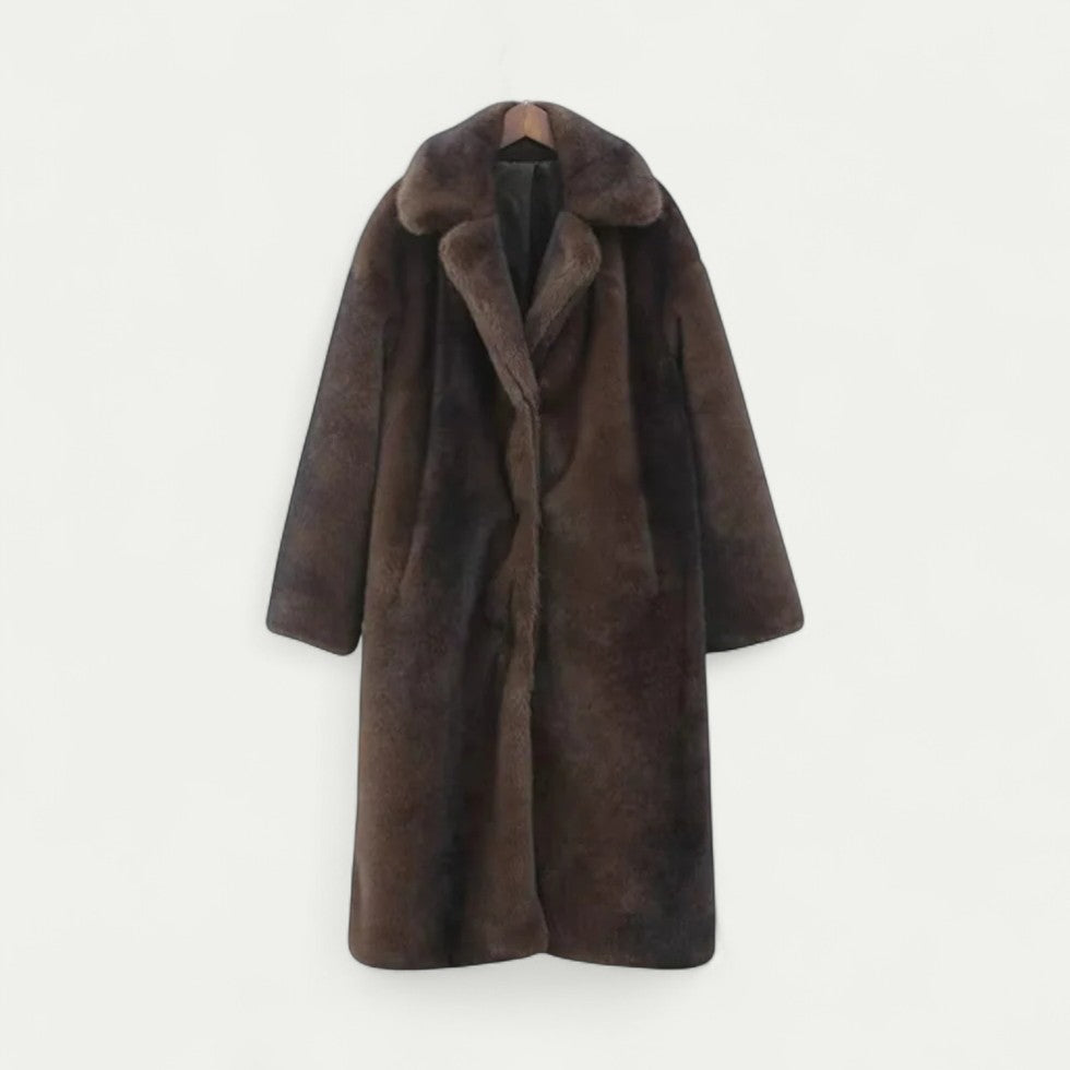 VogeLuxe | Women’s Long Plush Faux Fur Coat 0