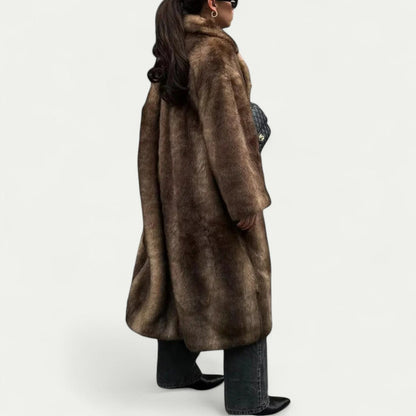 VogeLuxe | Women’s Long Plush Faux Fur Coat 3