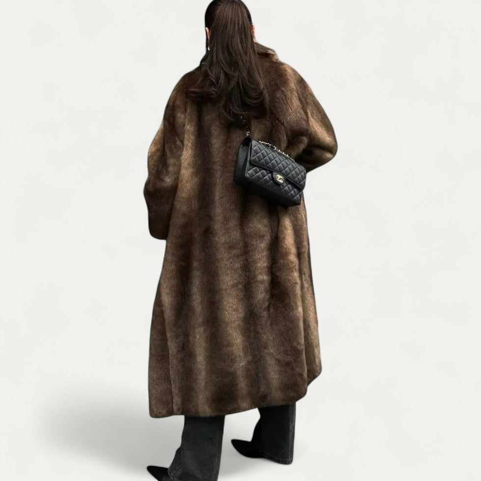 VogeLuxe | Women’s Long Plush Faux Fur Coat 4