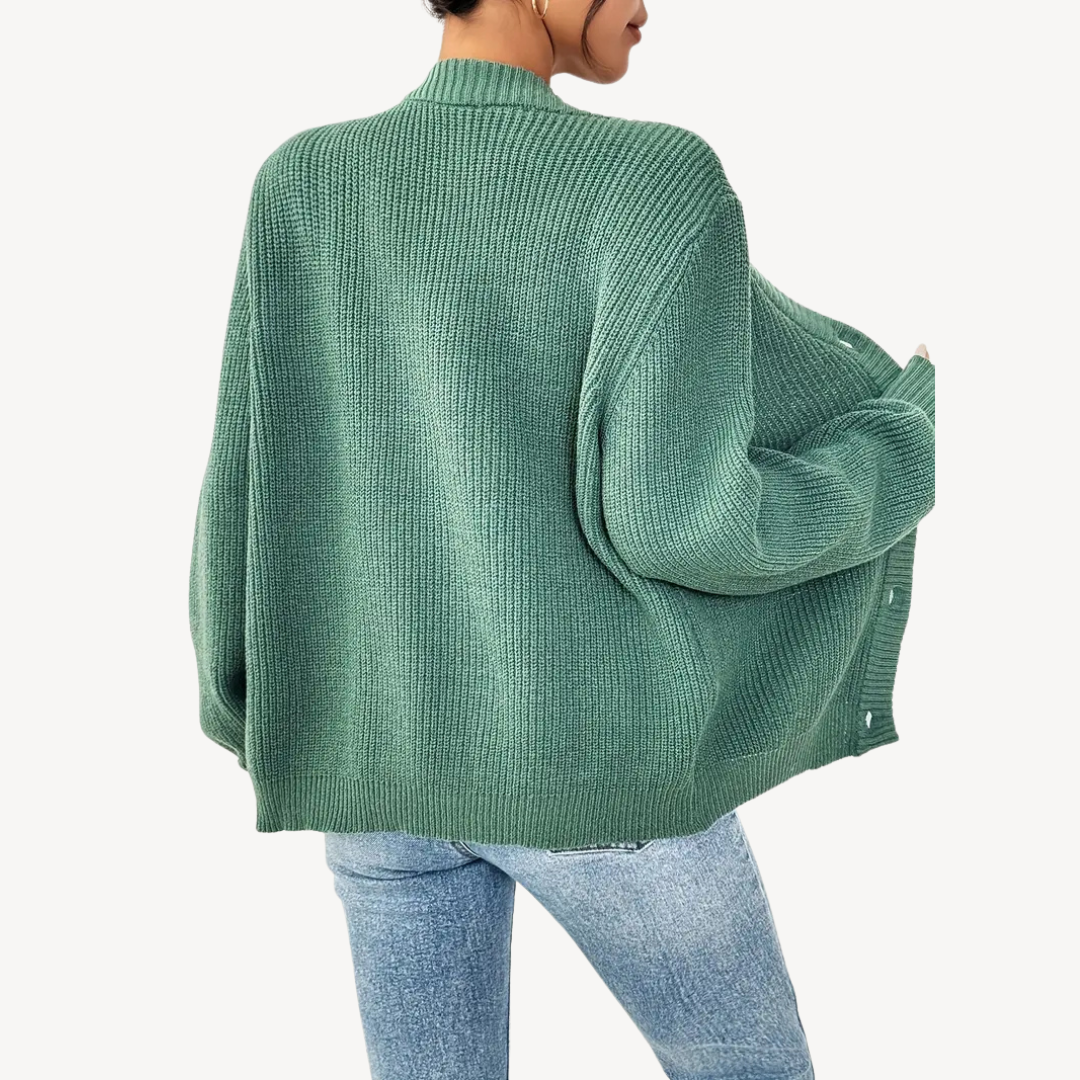 VogeLuxe | Women’s Long Sleeve Button Front Cardigan 5