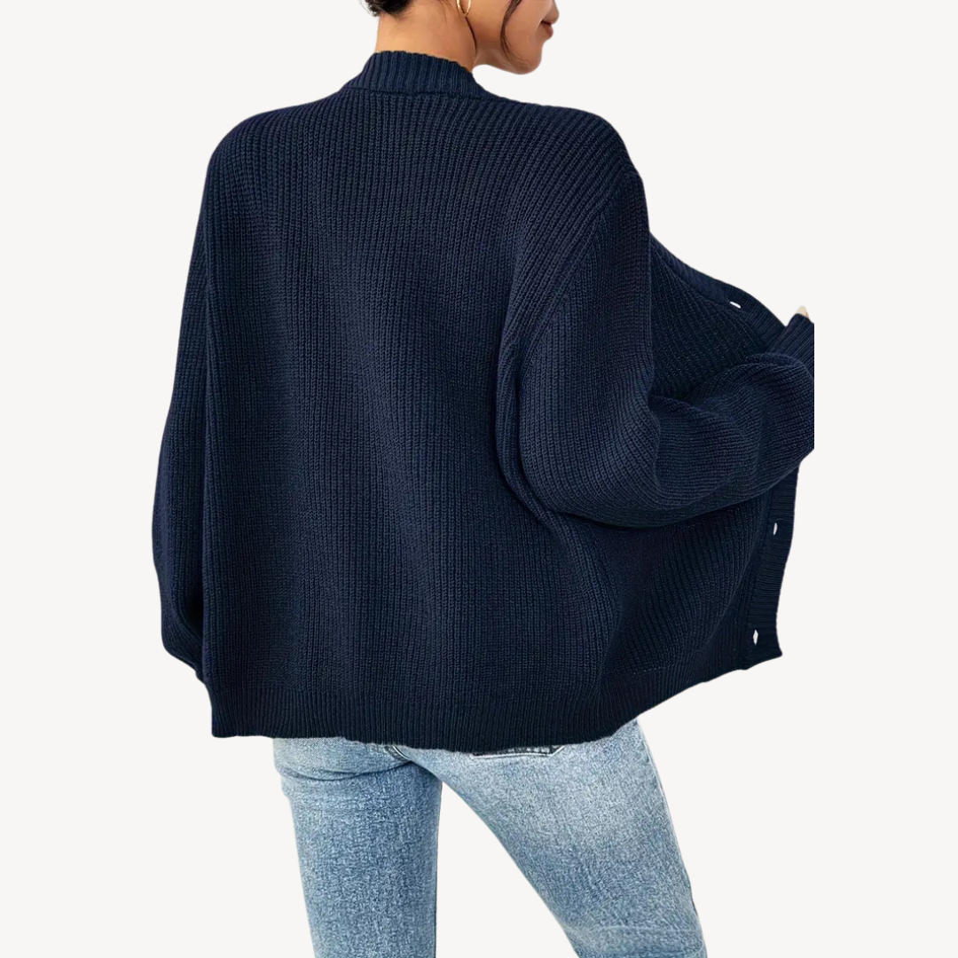 VogeLuxe | Women’s Long Sleeve Button Front Cardigan 8