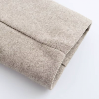 VogeLuxe | Women’s Longline Belted Coat with Faux-Fur Collar 2