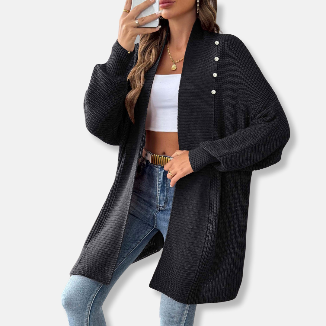 VogeLuxe | Women’s Longline Chunky Knit Cardigan 0