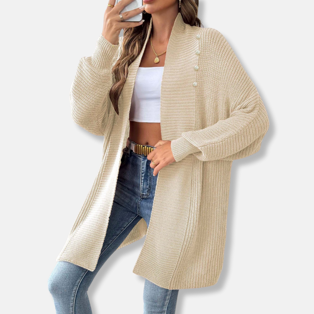 VogeLuxe | Women’s Longline Chunky Knit Cardigan 4