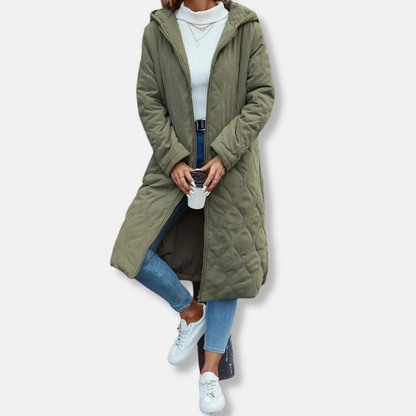 VogeLuxe | Women’s Longline Quilted Puffer Coat 2