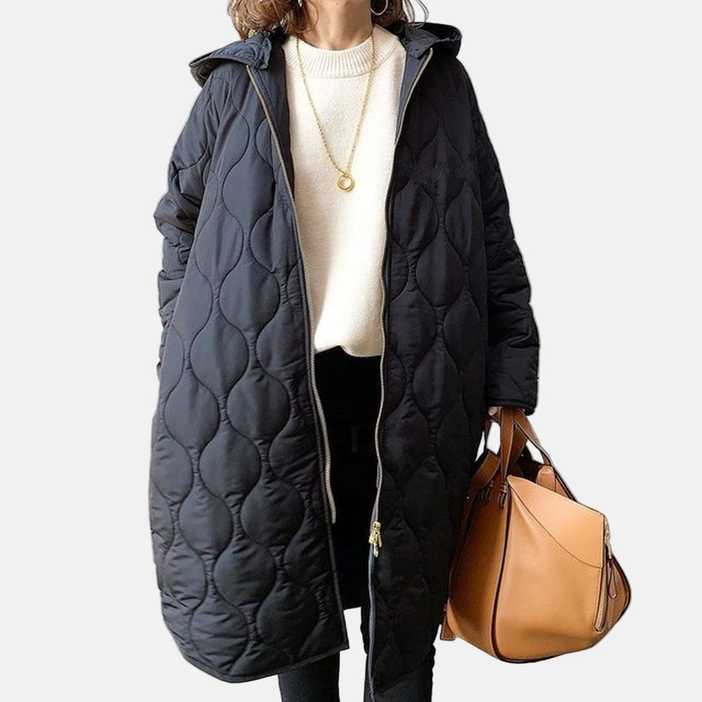 VogeLuxe | Women’s Longline Quilted Puffer Coat 4