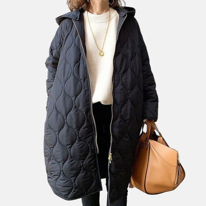 VogeLuxe | Women’s Longline Quilted Puffer Coat 4