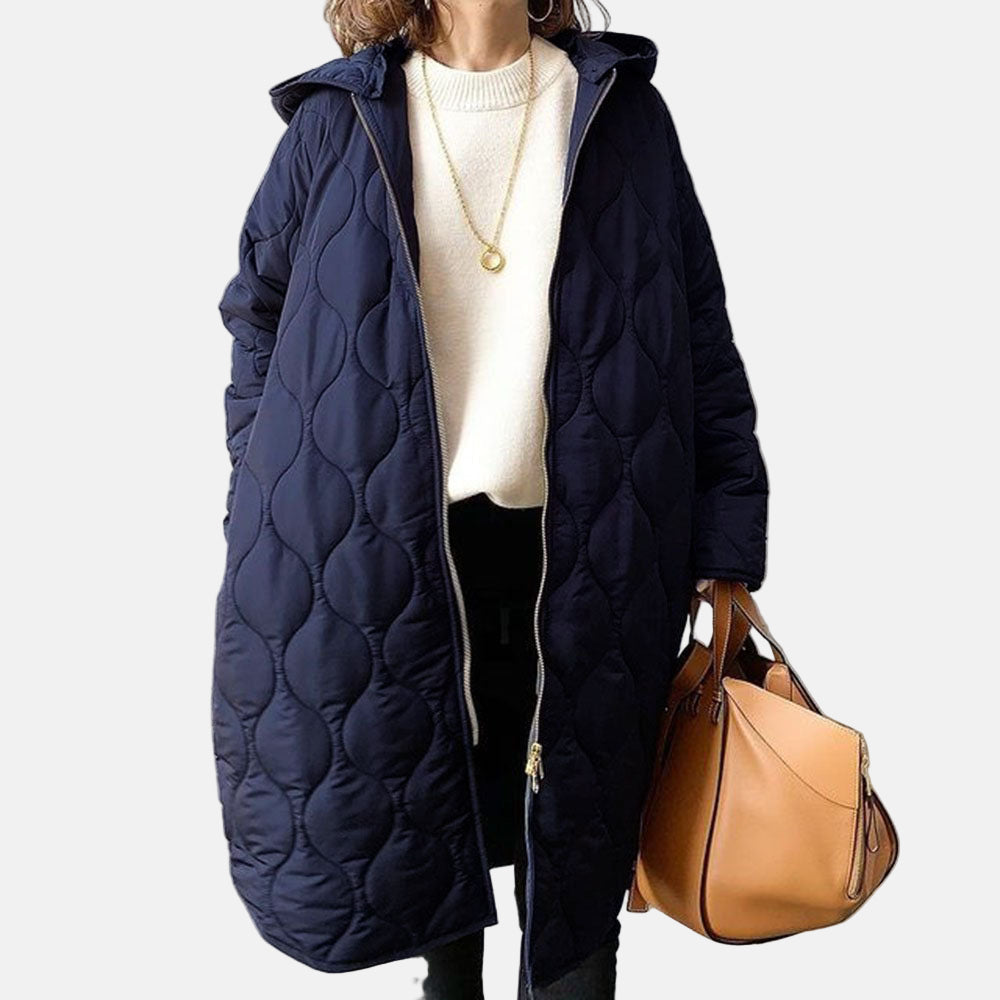 VogeLuxe | Women’s Longline Quilted Puffer Coat 5